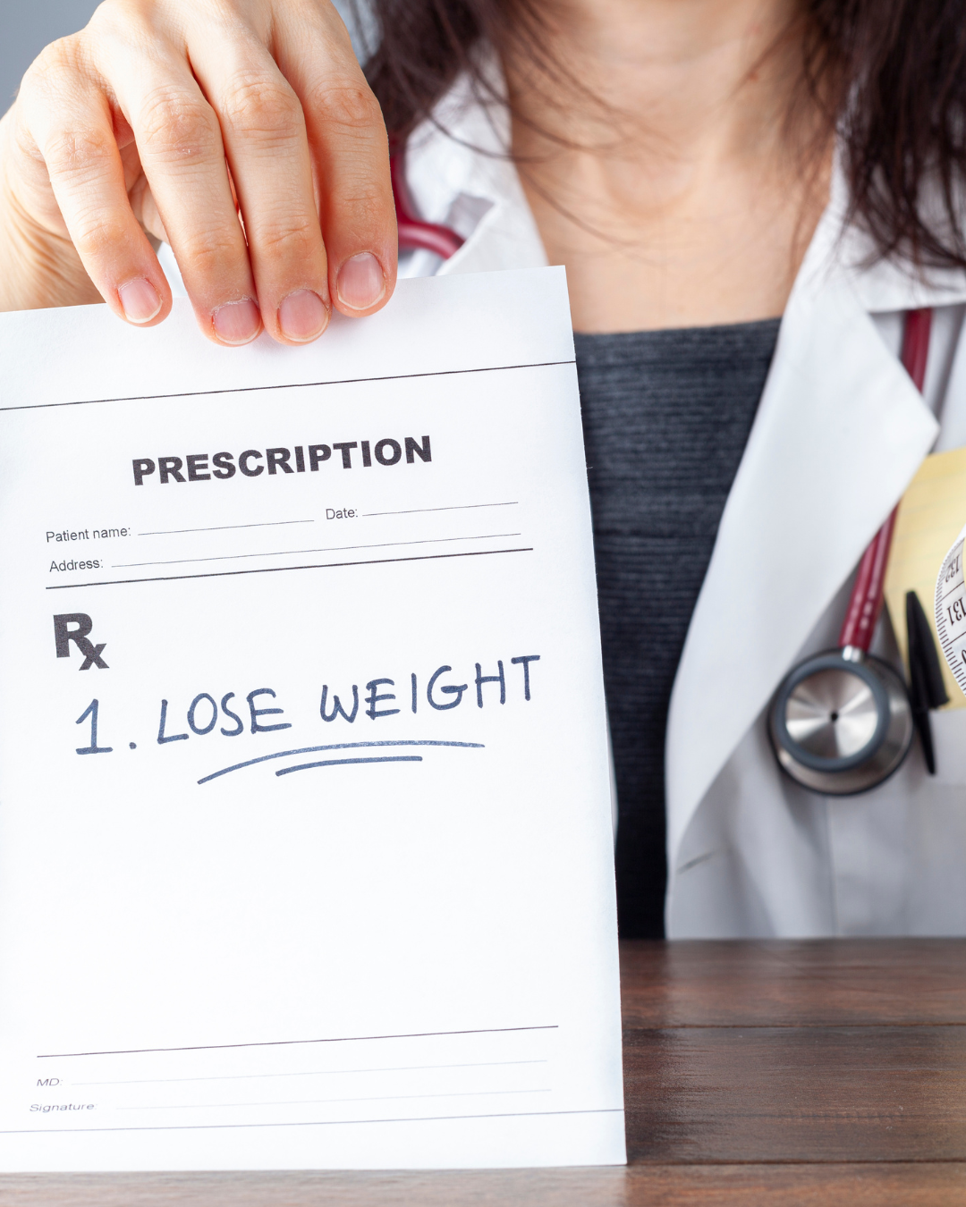 Prescription for weight loss advice